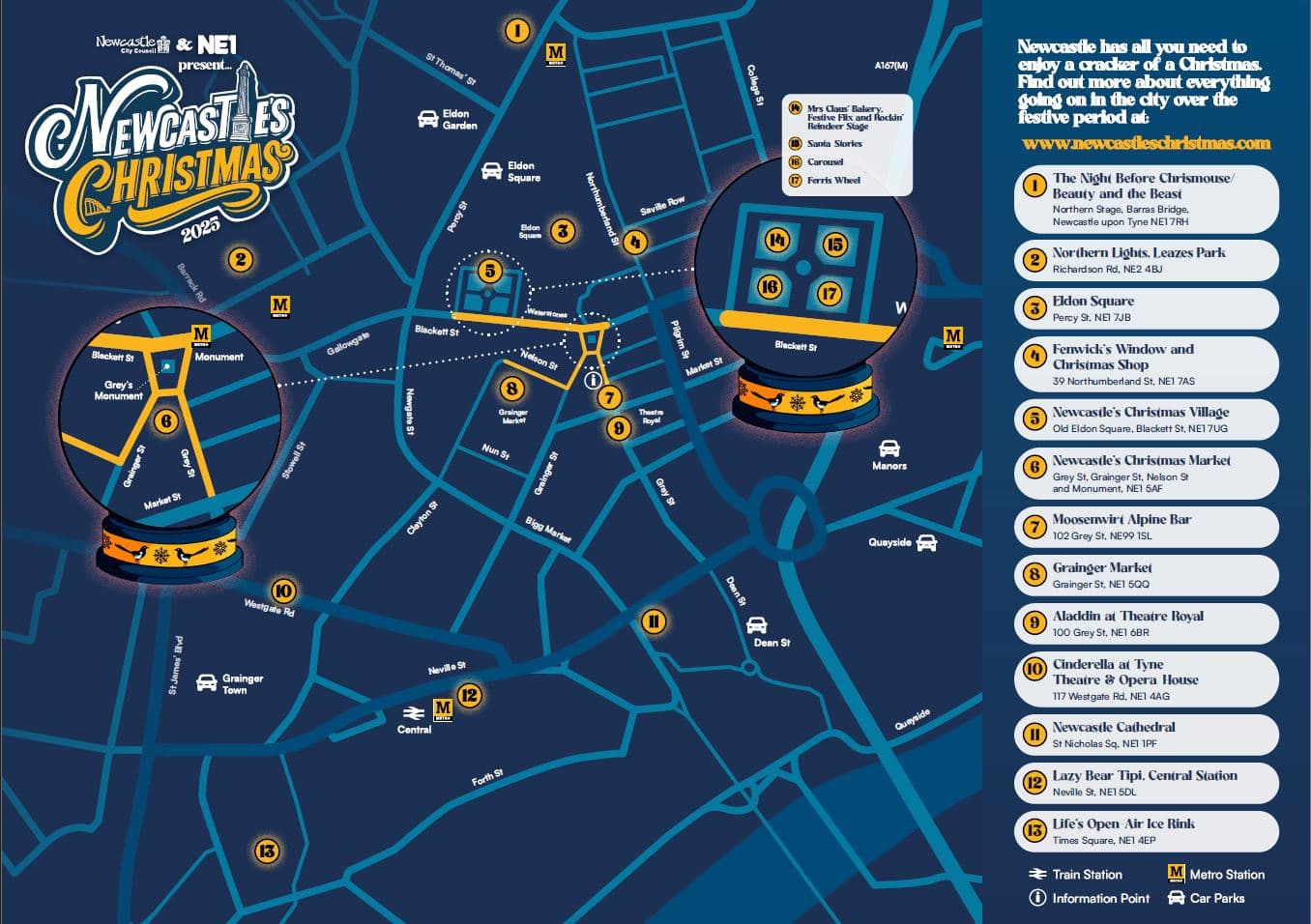 Newcastle Christmas Market 2026: Grey Street & Grainger Street Guide