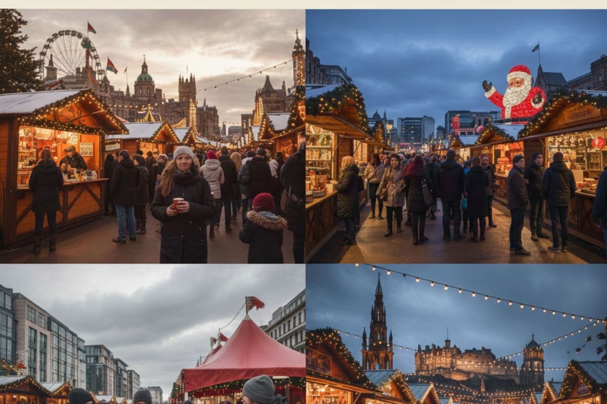 Chilly Skies & Festive Bites: UK Weather and Christmas Markets in London, Manchester, Birmingham and Edinburgh (30–31 December & 1 January)