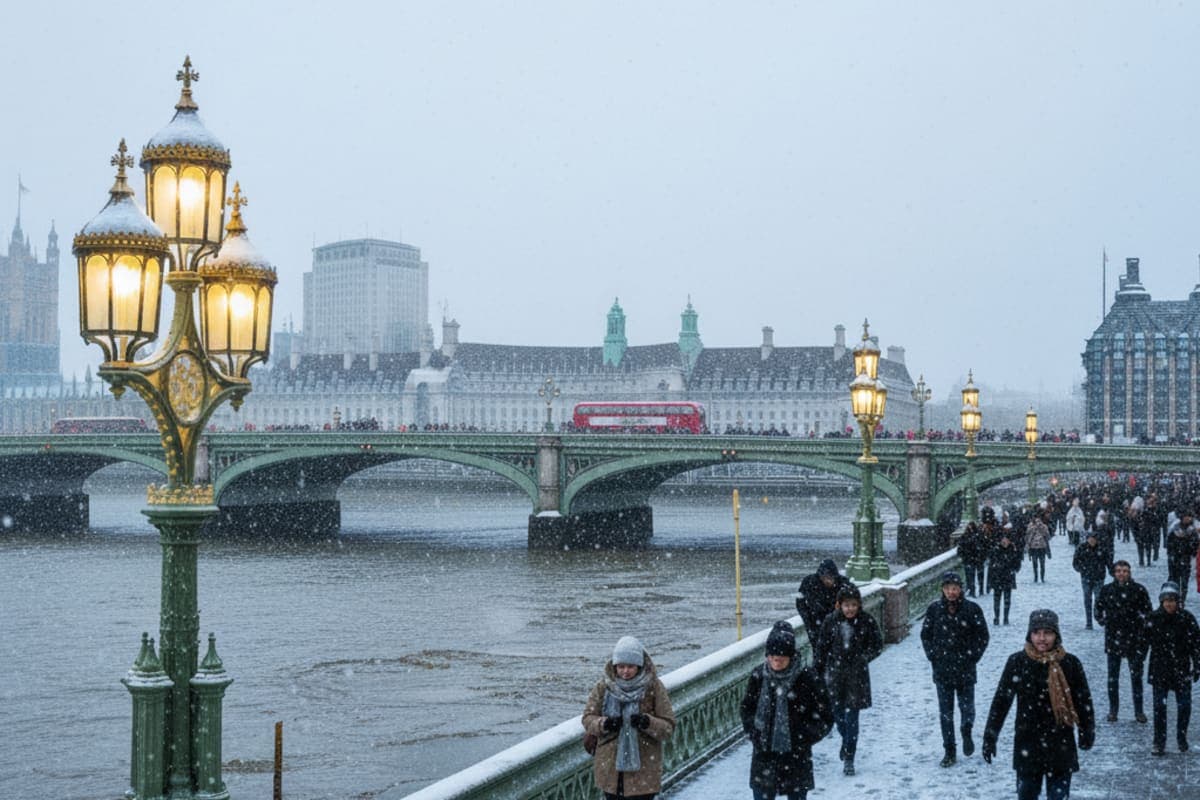 Snow Expected in London on Tuesday, 6 January 2026: Travel Advice, Road Disruptions & the Best Indoor Food Courts and Food Halls