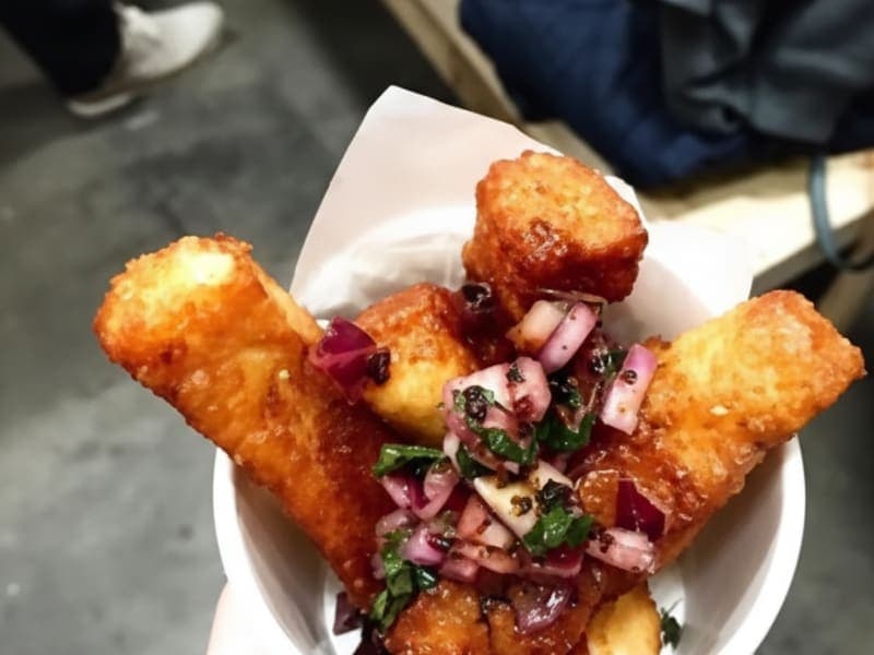 POMEGRANATE HALLOUMI FRIES