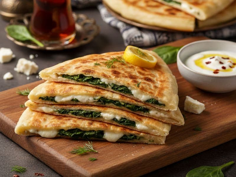 Spinach Cheese Gozleme