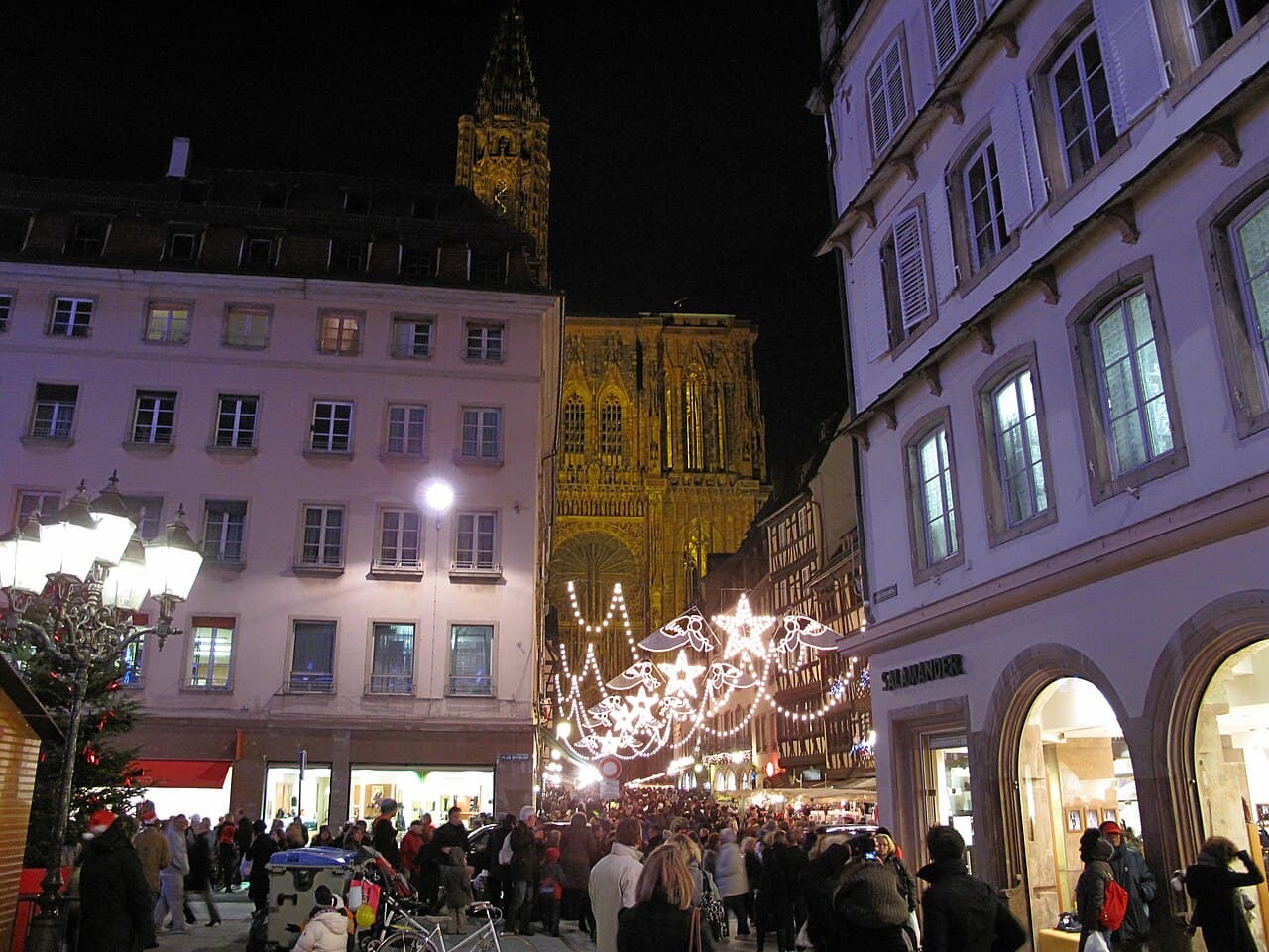 Christmas market in Strasbourg, photographed in 2009
