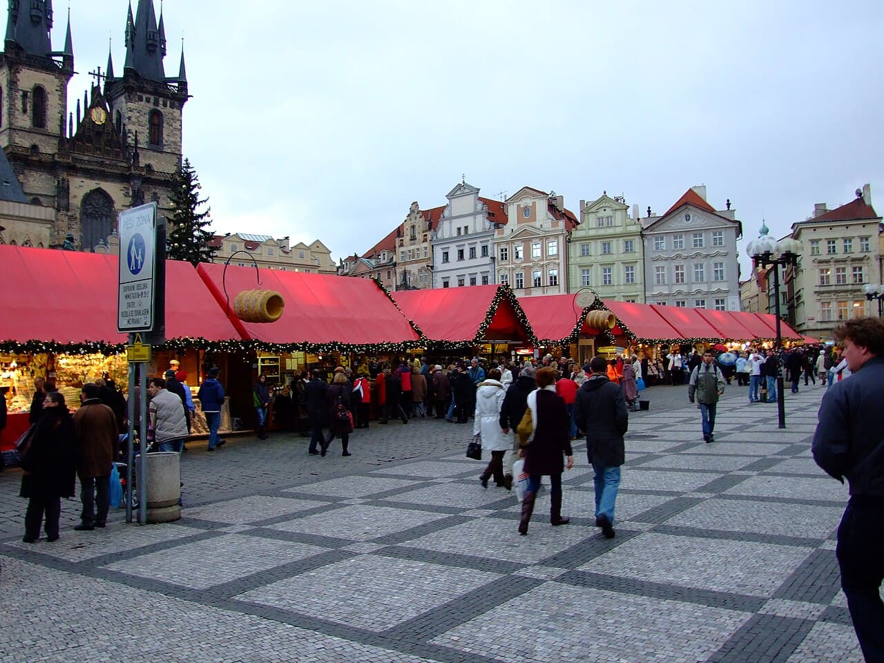 Christmas market in Prague, photographed in 2007