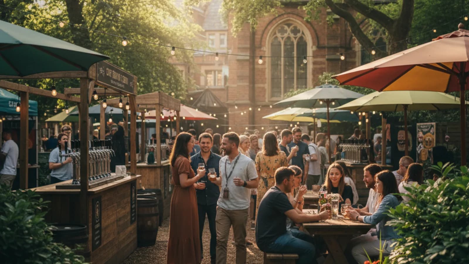 Crowd enjoying craft beer at the Manchester Craft Brew Festival 2026