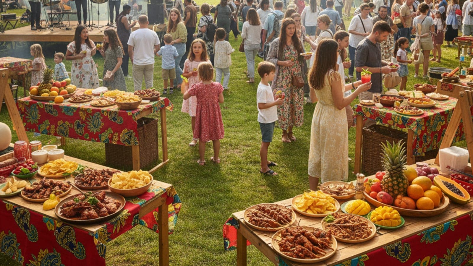 Taste of the Caribbean Food Festival in Hammersmith, London.
