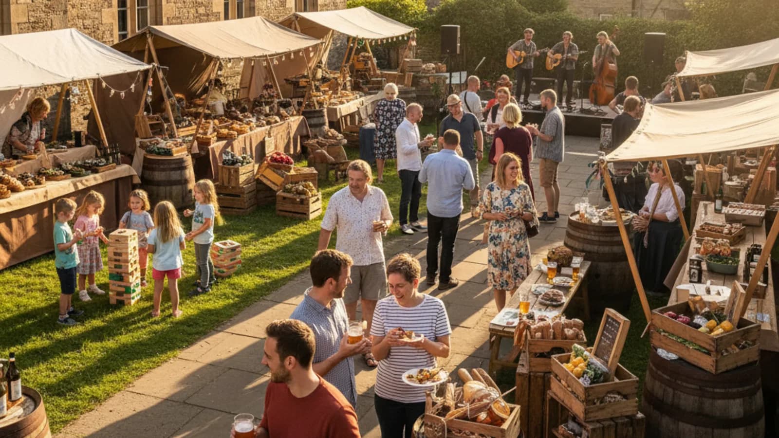 The Burnt Bear Food & Drink Festival in Keighley, showcasing local food and drink.