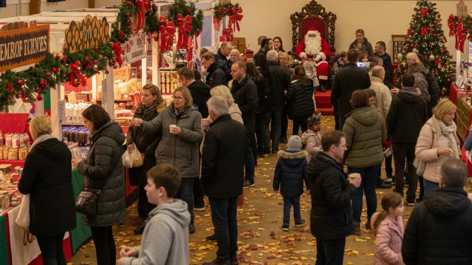 Festive scene at JB's Christmas Craft Fair in Rainham