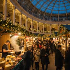 Festive atmosphere at the Good Housekeeping Live with Country Living Christmas Market in London.