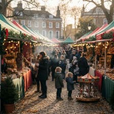 Christmas Artisan Makers Fayre in Dulwich Village with festive stalls