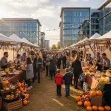 Visitors enjoying delicious food at the South Glos Food and Drink Festival in Bristol