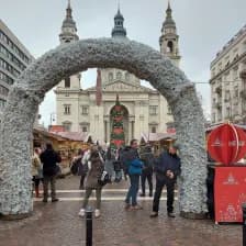 Christmas market in Budapest, photographed in 2023