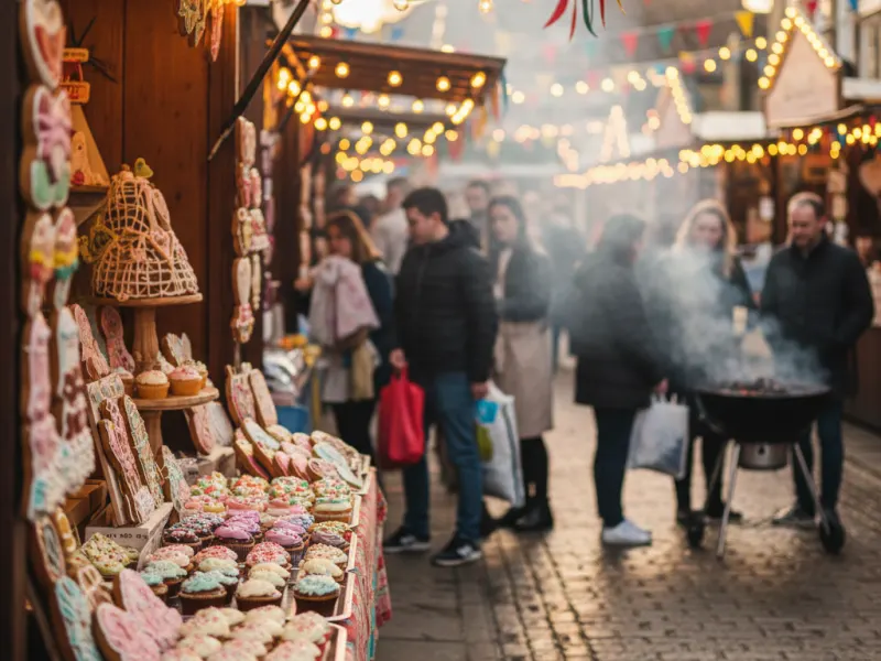 School of Icing Christmas Market in Notting Hill, London.