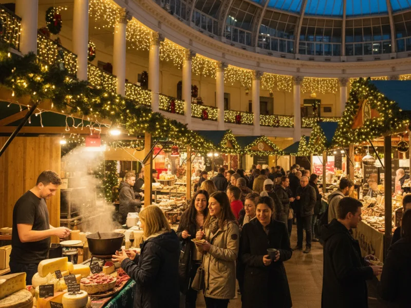 Festive atmosphere at the Good Housekeeping Live with Country Living Christmas Market in London.