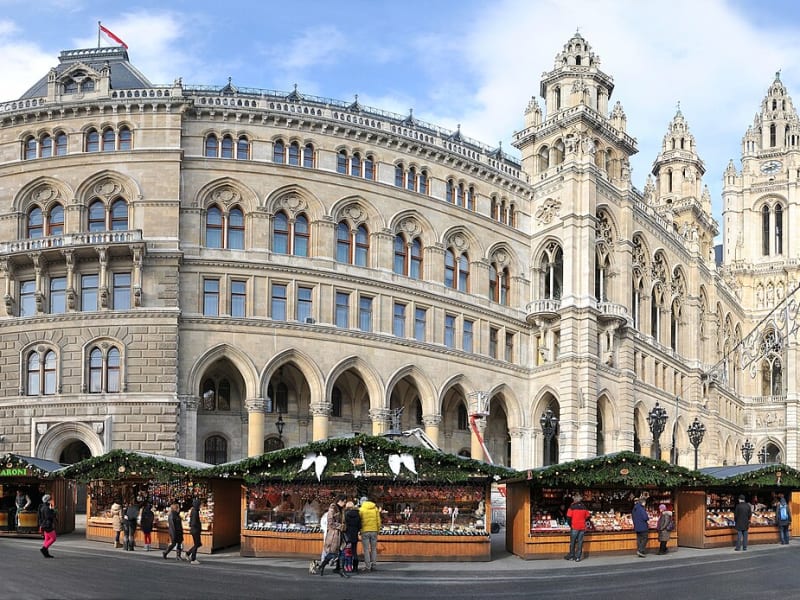 Christmas market in Vienna, photographed in 2012